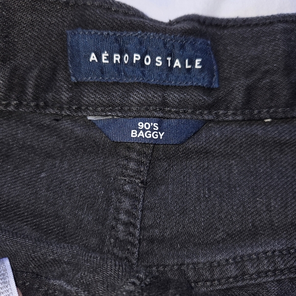 Aeropostale Aero High Rise Baggy Jeans Size 14 NWT Black Style 9854AS - Picture 13 of 16